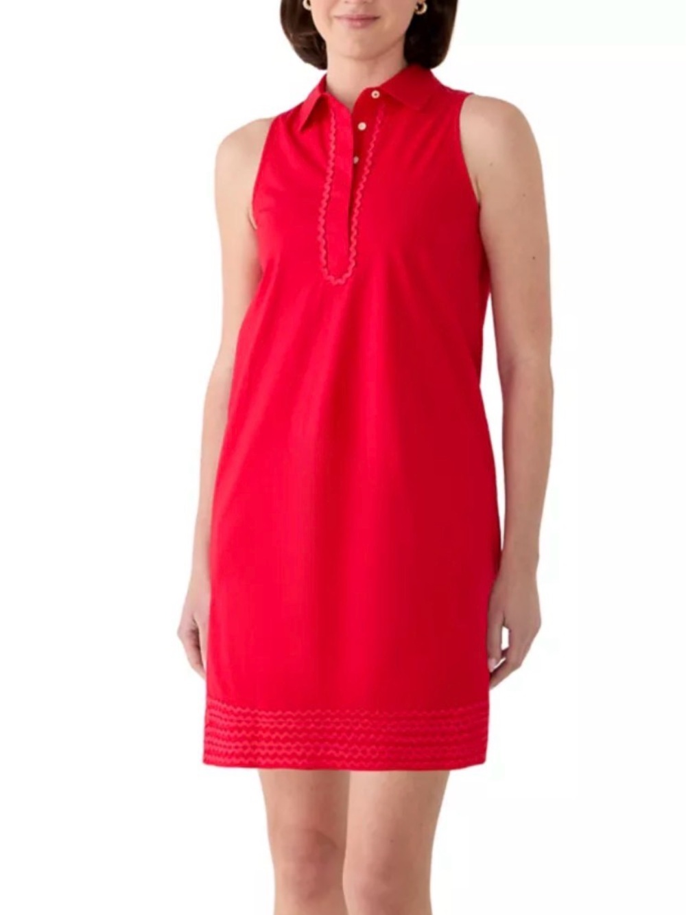 Sleeveless Red Polo Shift Dress by Vineyard Vines
